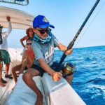 Fishing in belize, children fishing